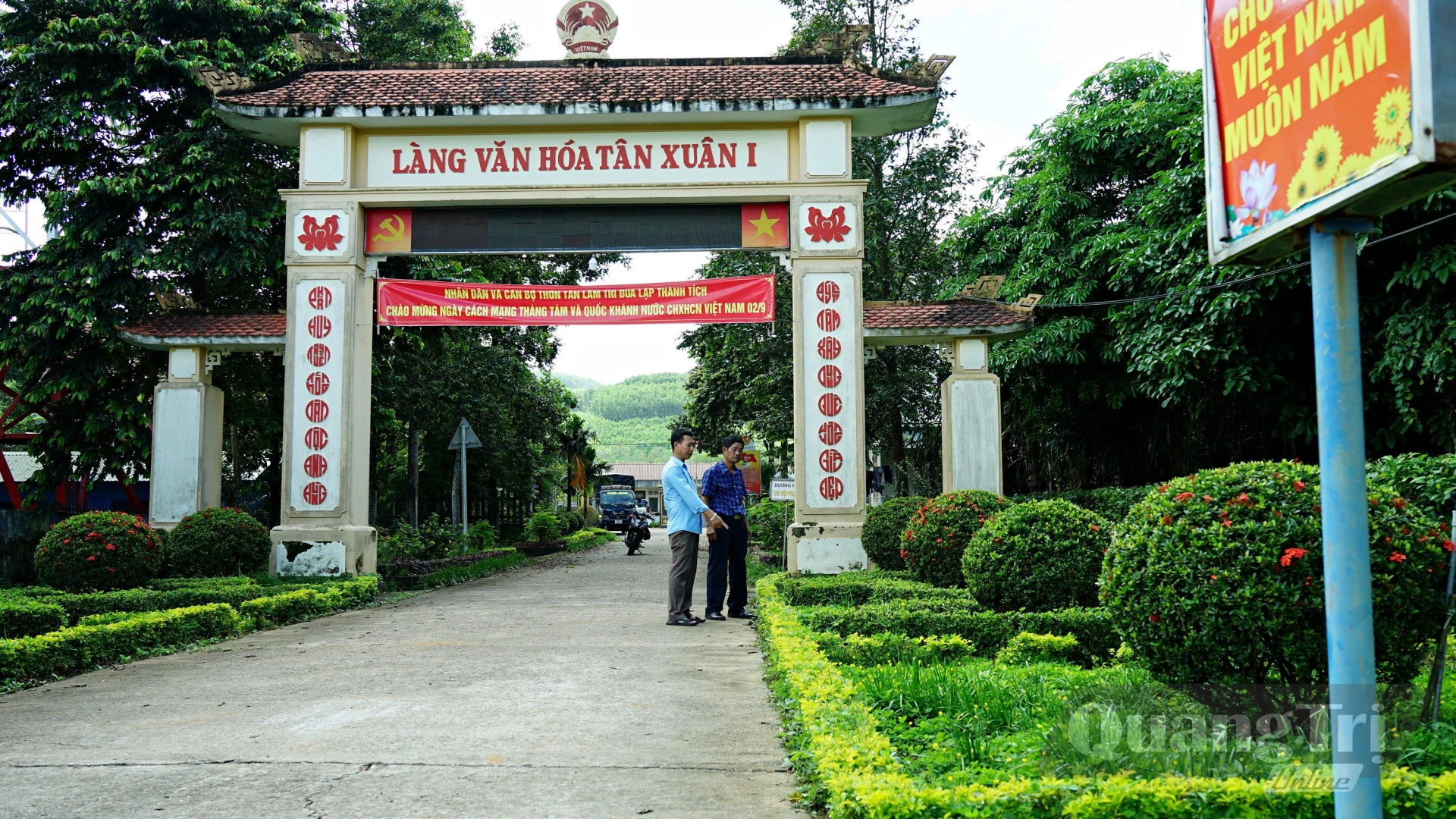 Diện mạo khu dân cư Tân Xuân 1 (nay là thôn Tân Lâm, xã Cam Lộ) ngày càng khang trang, xanh, sạch, đẹp - Ảnh: L.A