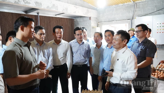 Đồng chí Bí thư Tỉnh ủy thăm một số mô hình sản xuất nông nghiệp công nghệ cao
