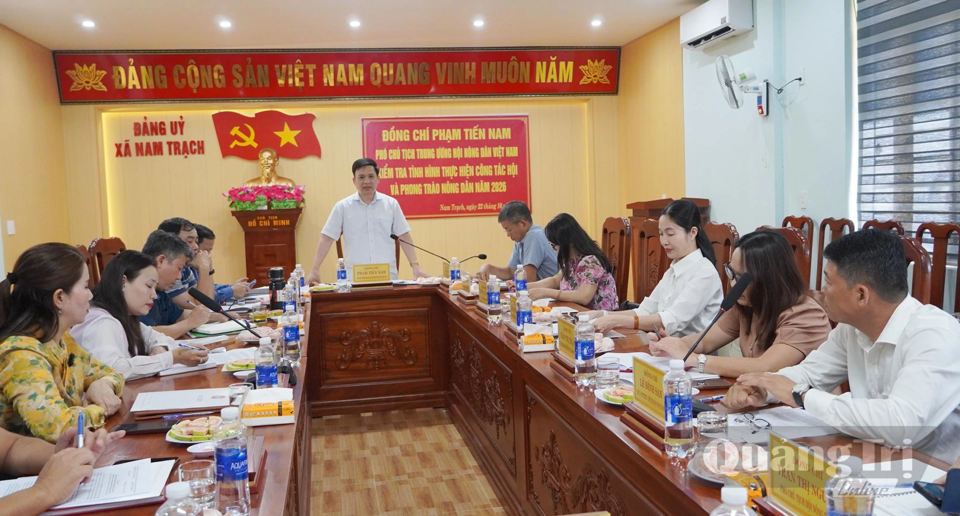 Quang cảnh buổi làm việc - Ảnh: L.M



