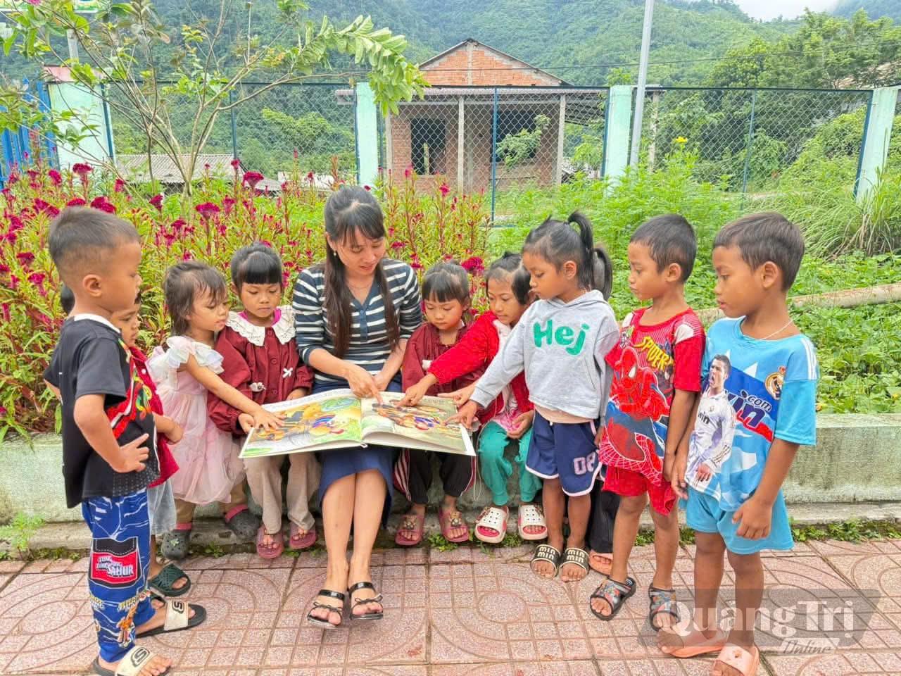 Trẻ mầm non tại xã La Lay - Ảnh: L.H