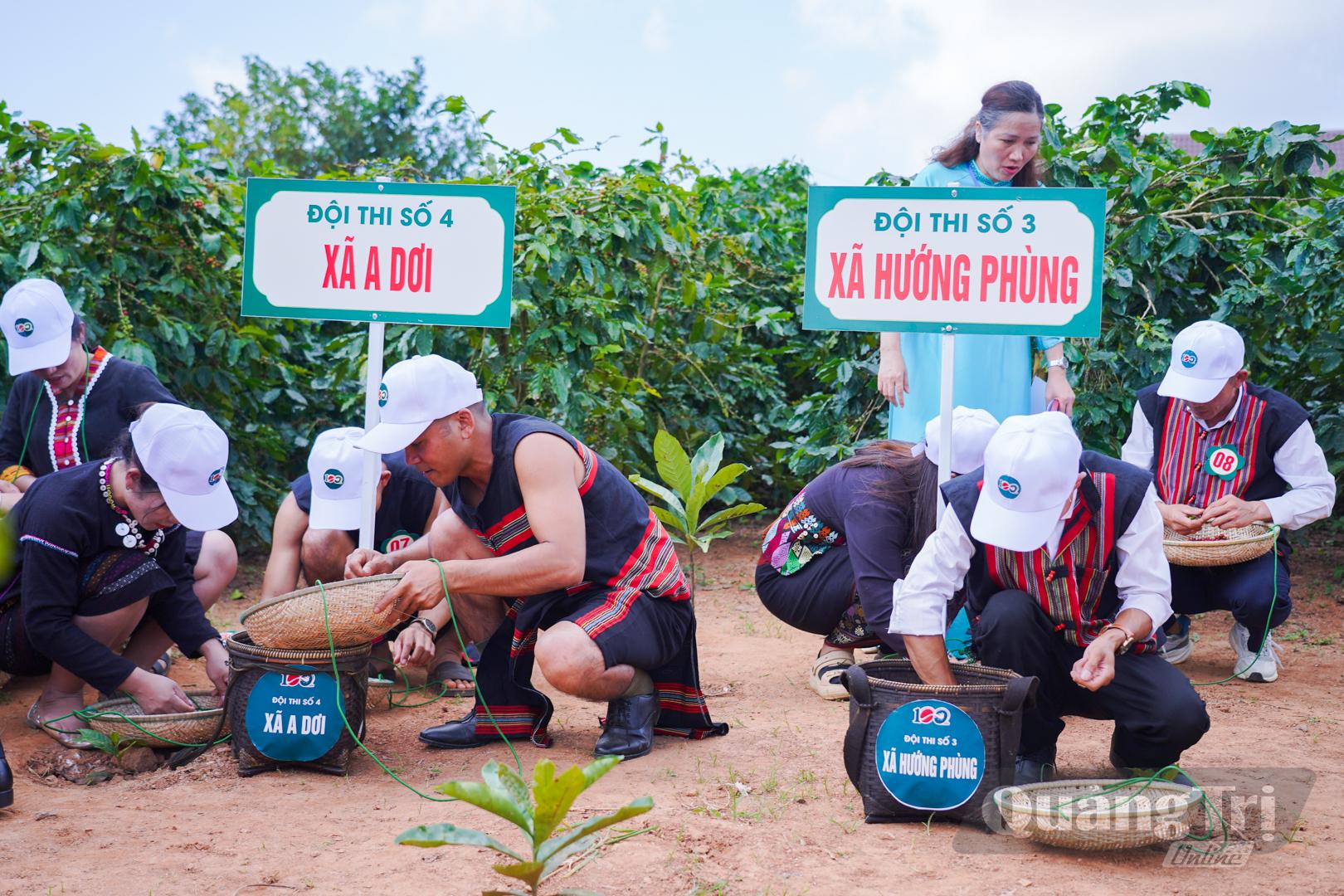 Phần thi Nhà nông đua tài thể hiện sự khéo léo, kinh nghiệm và kỹ thuật trong lao động sản xuất - Ảnh: Lê Trường