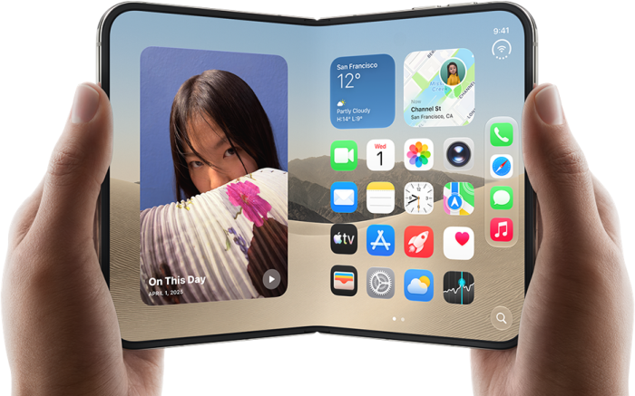 Apple ra mắt iPhone Duo: iPhone màn hình gập đầu tiên với màn hình 7,6 inch và chip A20 Pro