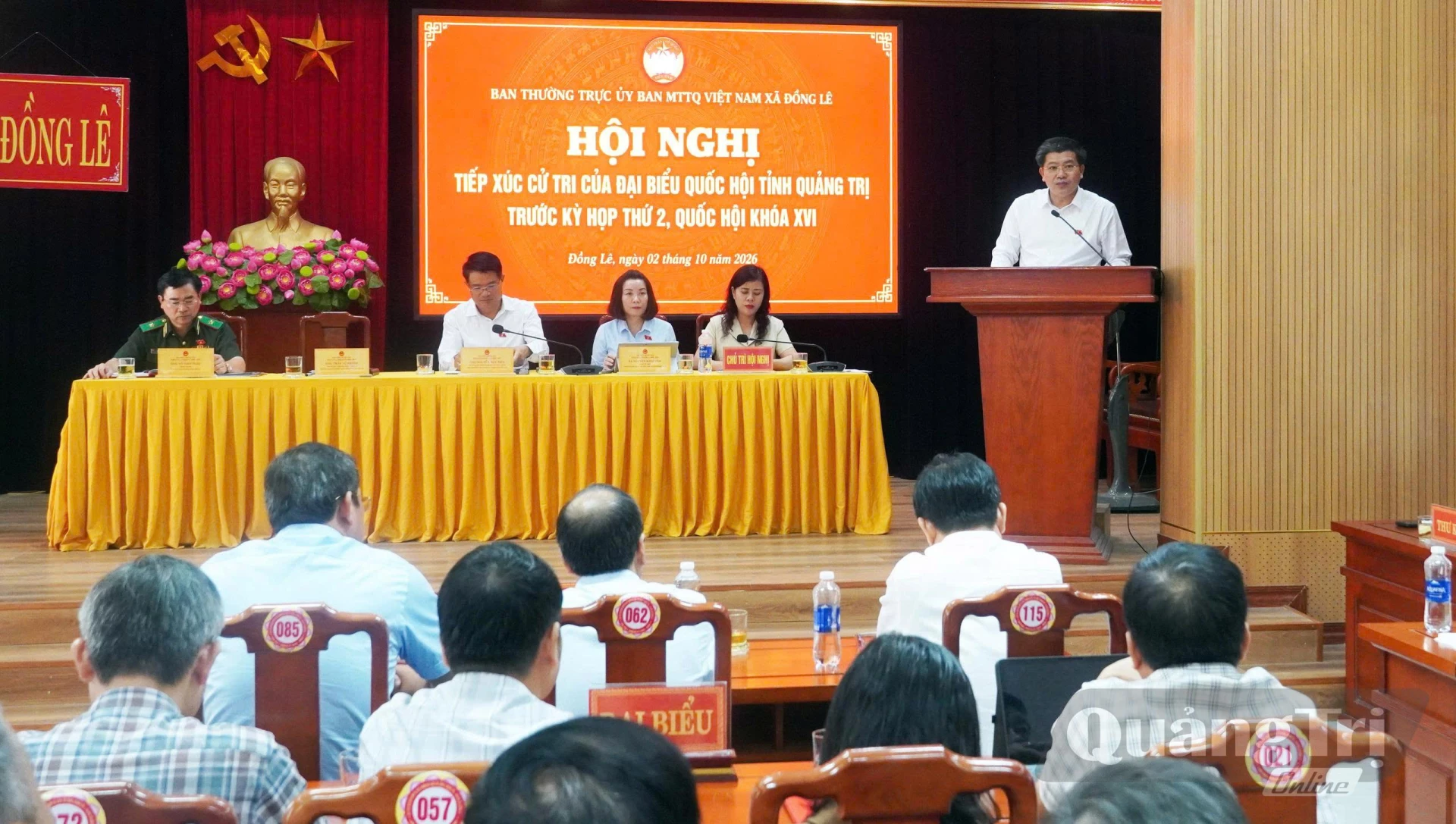Quang cảnh buổi tiếp xúc cử tri - Ảnh: N.M