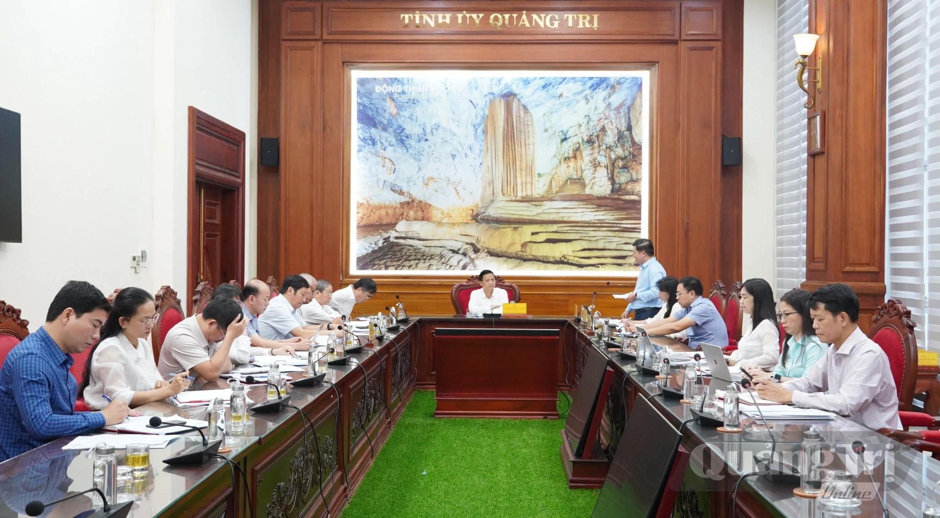 Quang cảnh buổi làm việc - Ảnh: Q.V