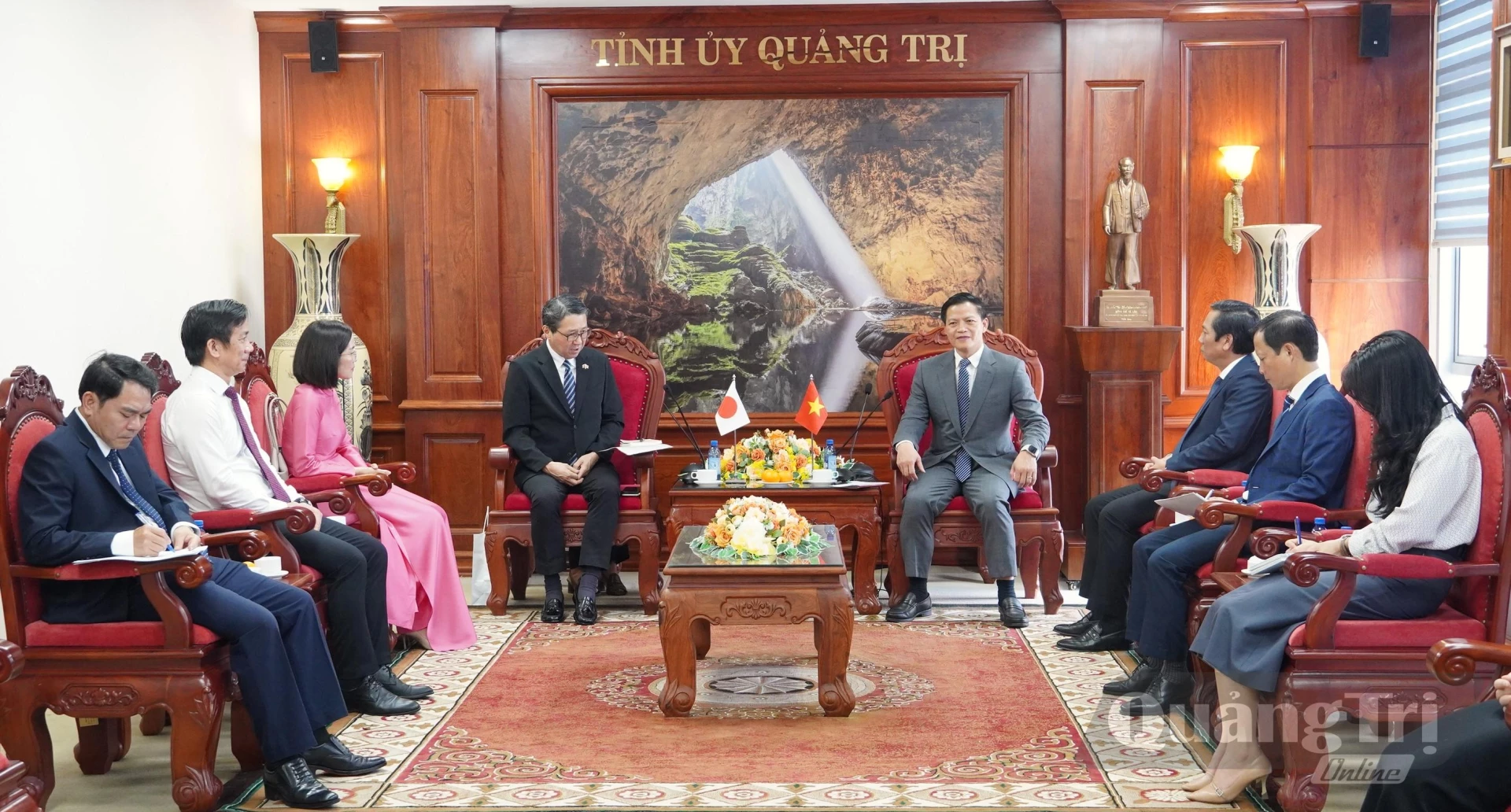 Quang cảnh buổi tiếp - Ảnh: Q.V