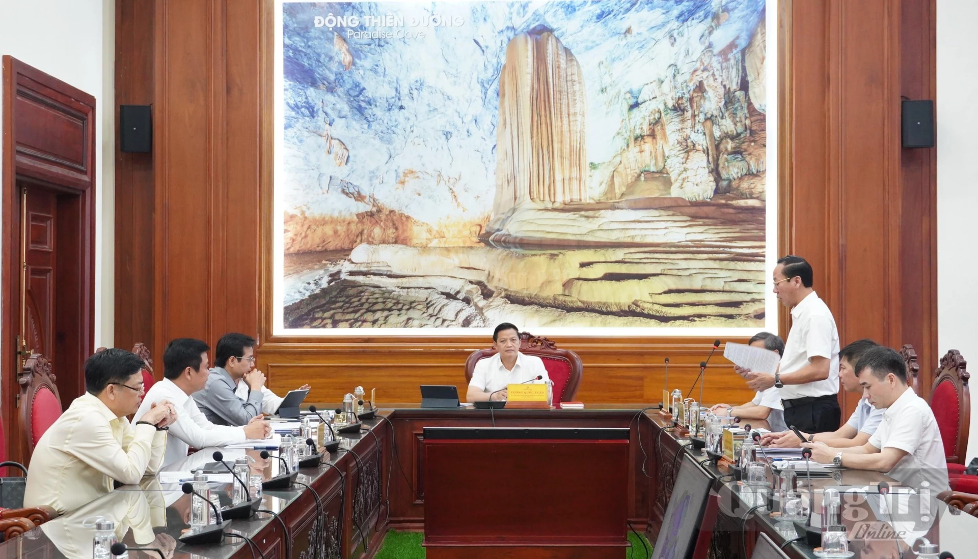 Quang cảnh buổi làm việc - Ảnh: Q.V