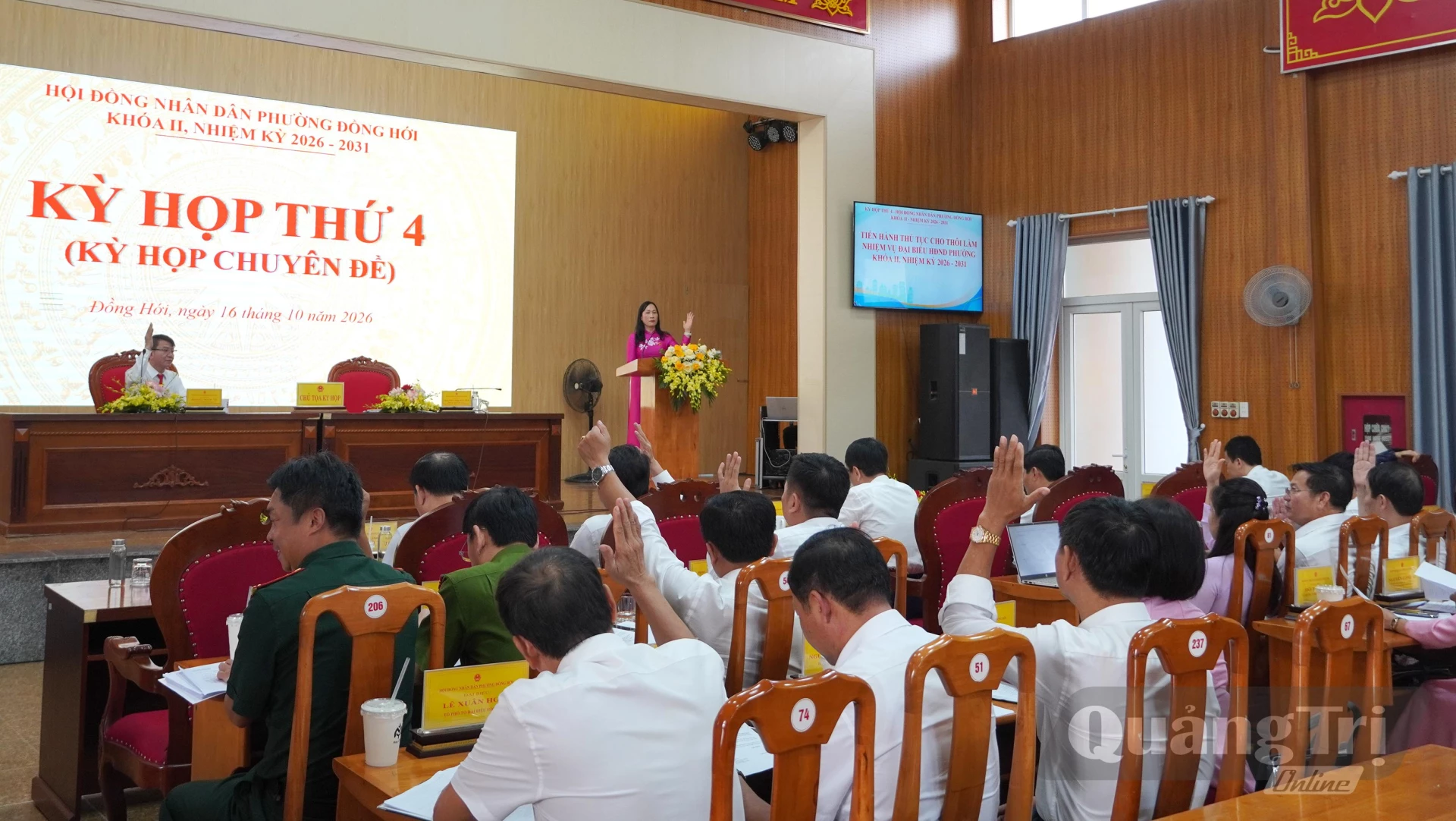 Quang cảnh kỳ họp - Ảnh: H.Tr.