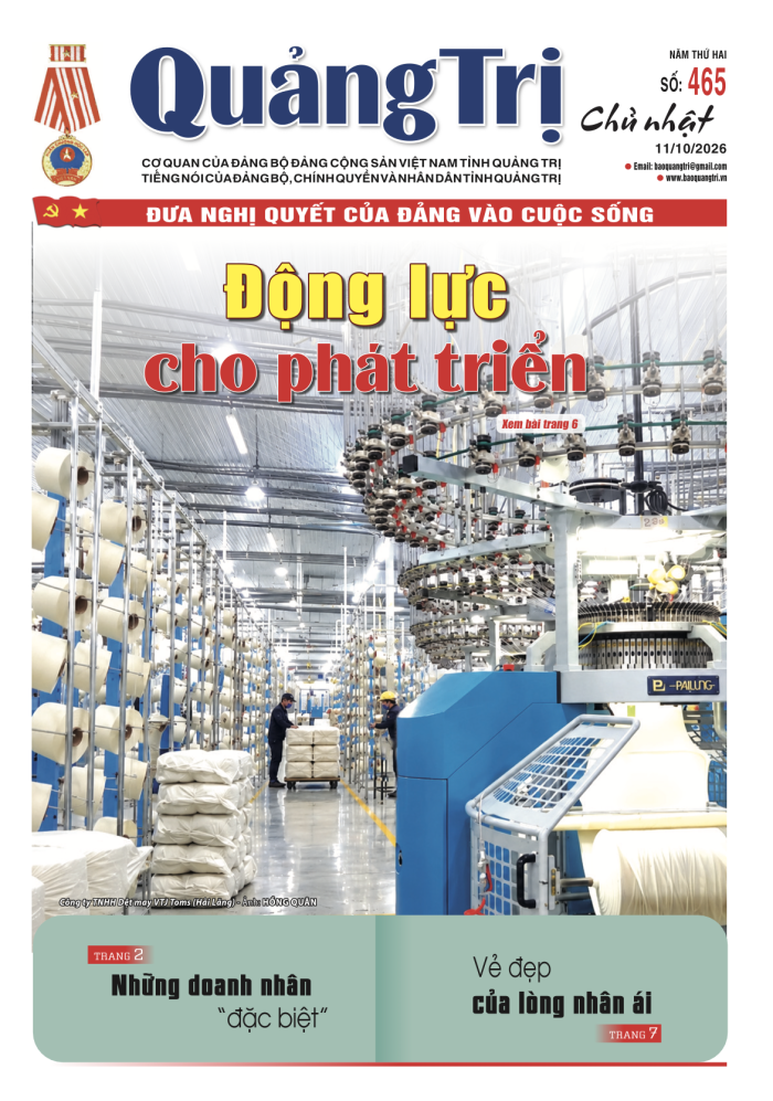 Báo Quảng Trị số 465 - Ngày 11/10/2026