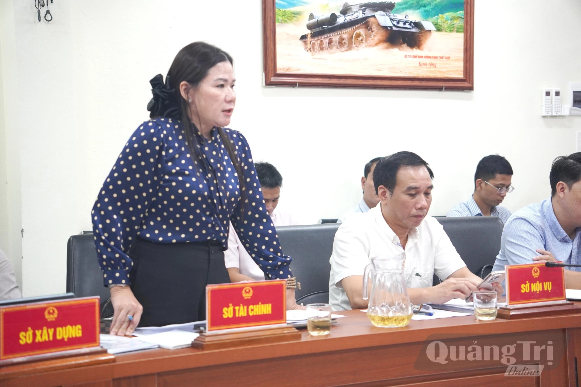 Đại diện lãnh đạo sở, ngành phát biểu - Ảnh: Đ.V