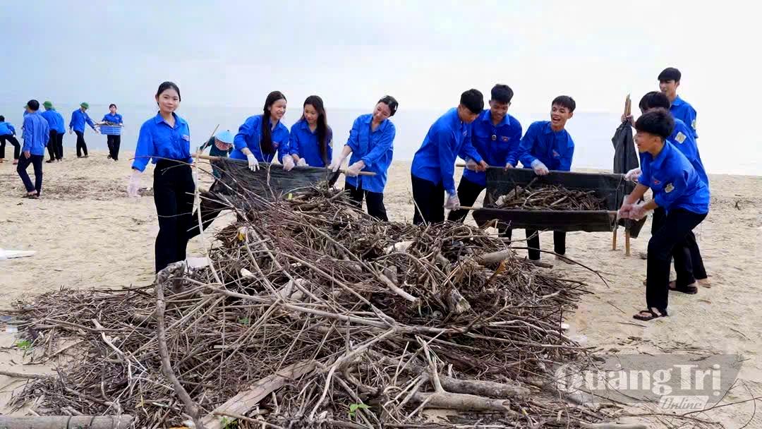 Tập kết, xử lý rác theo vị trí quy định - Ảnh: P.V