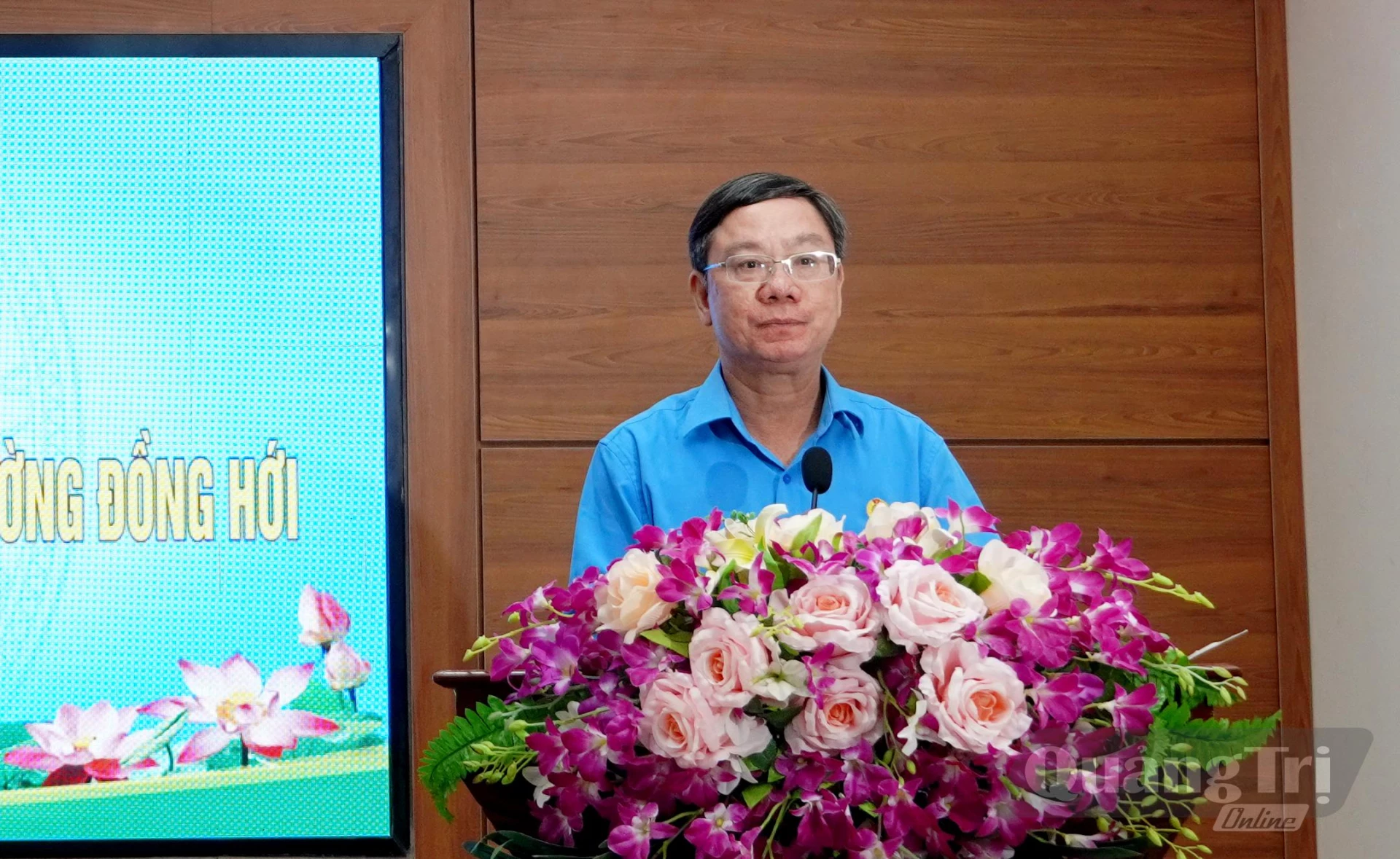 đồng chí Chủ tịch LĐLĐ tỉnh Nguyễn Thế Lập