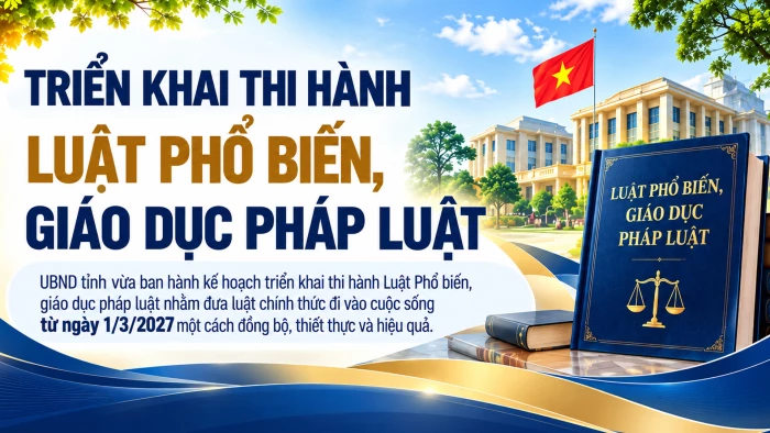 Triển khai thi hành Luật Phổ biến, giáo dục pháp luật