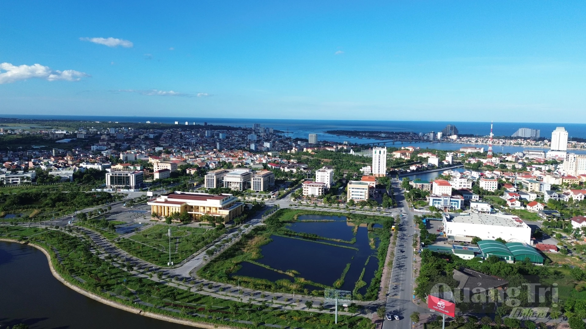 Không gian đô thị Đồng Hới-cực tăng trưởng trọng điểm của vùng - Ảnh: B.C