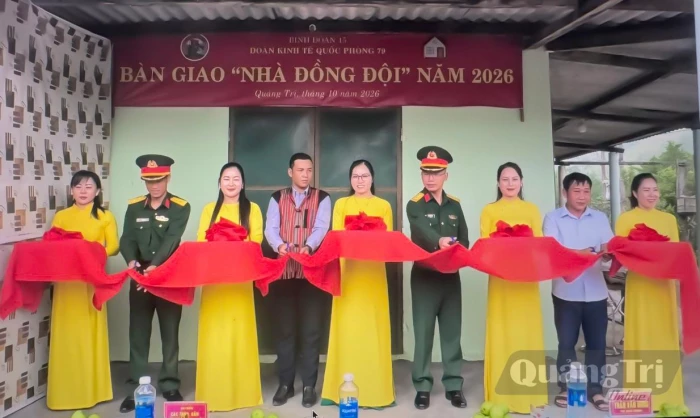 Đoàn Kinh tế Quốc phòng 79: Bàn giao 'Nhà đồng đội' năm 2026