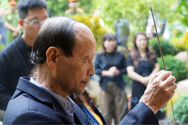 Ông Mai Quang Thể, em trai liệt sĩ Mai Đức Hùng