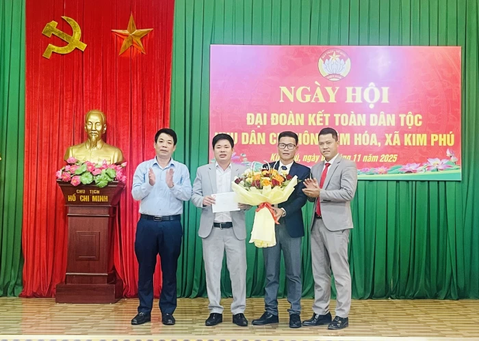 Rộn ràng 'Ngày hội đại đoàn kết toàn dân tộc' tại xã Kim Phú
