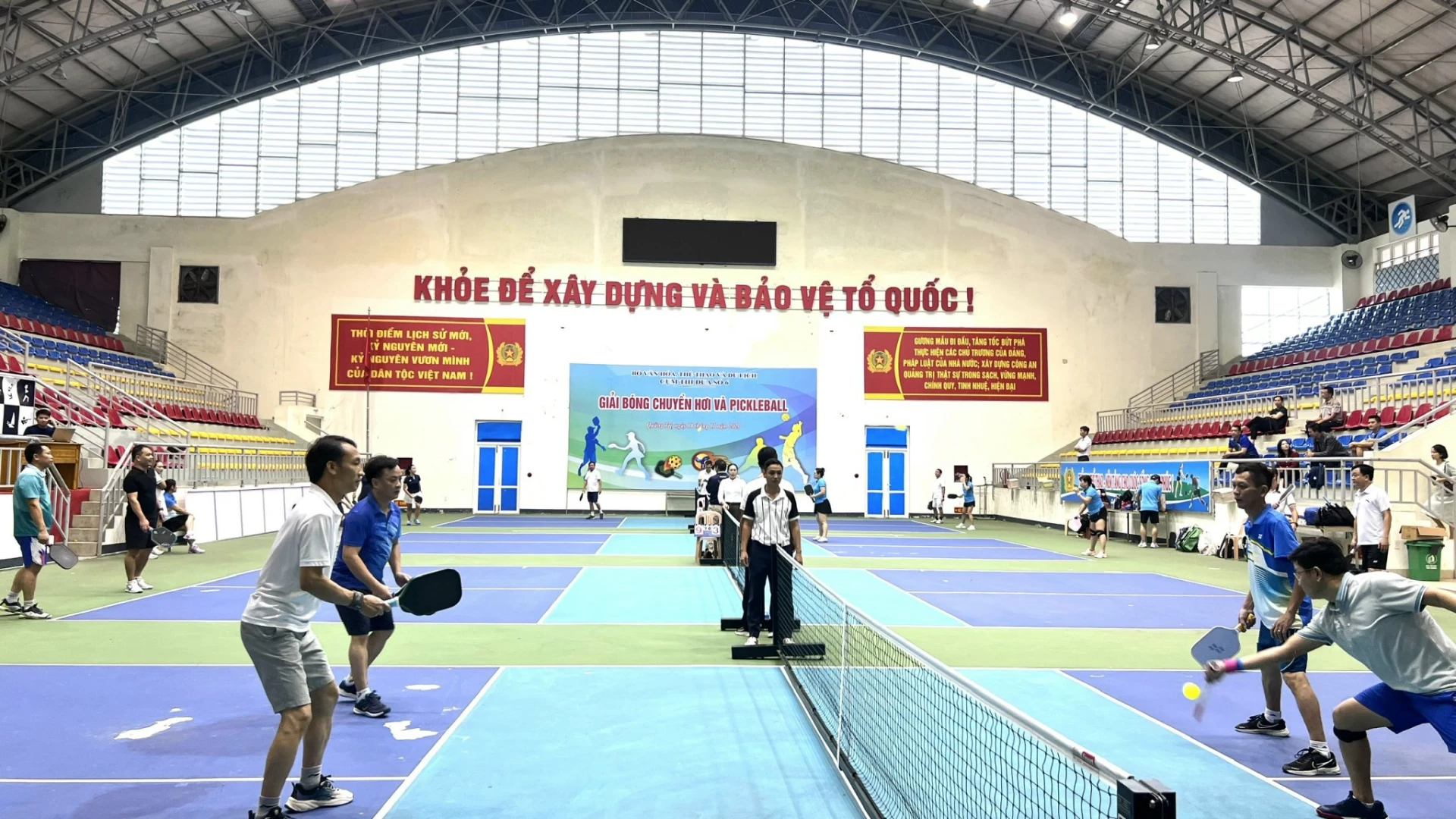 Quang cảnh thi đấu - Ảnh: H.T