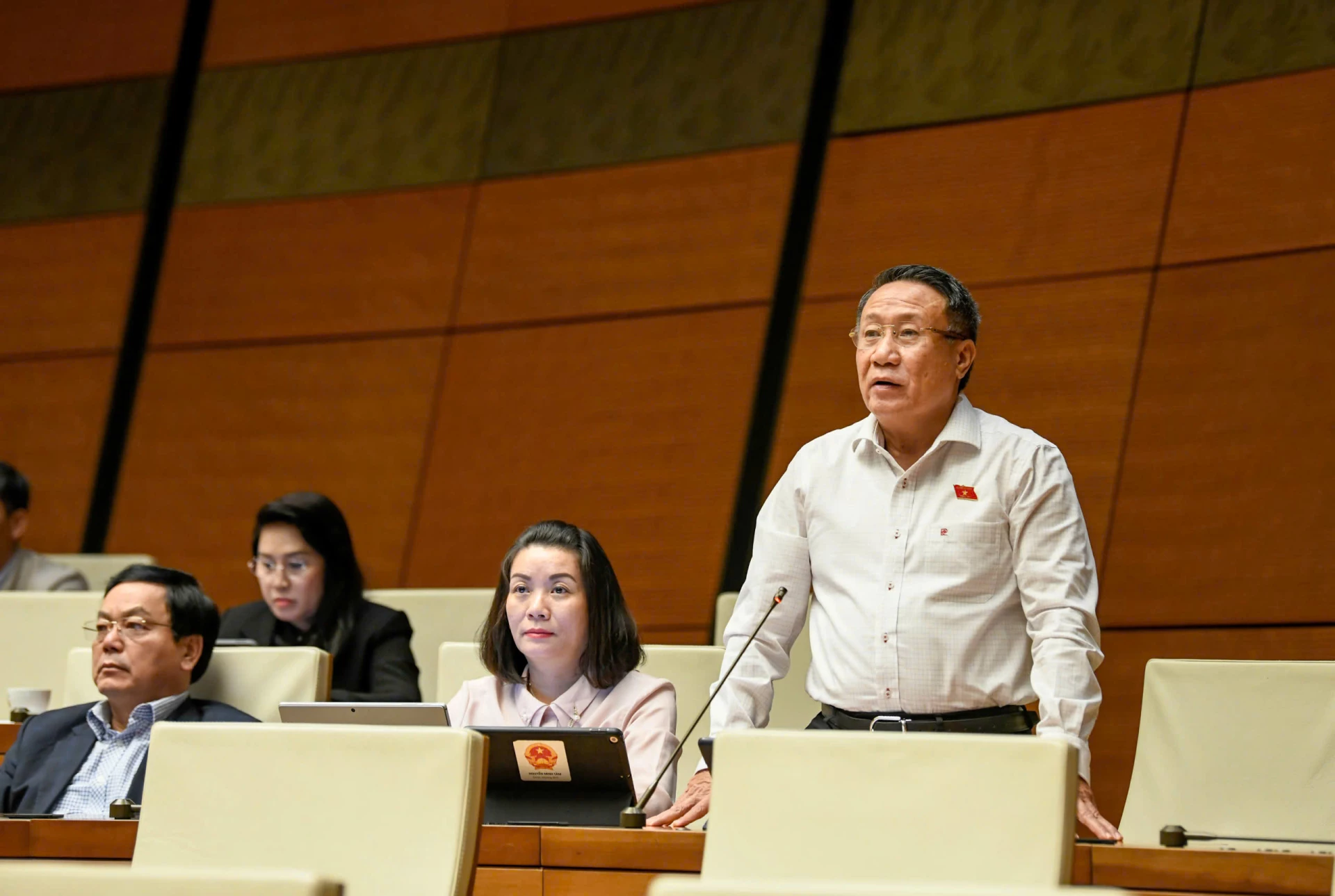 Đại biểu Hà Sỹ Đồng phát biểu tại hội trường - Ảnh: TT