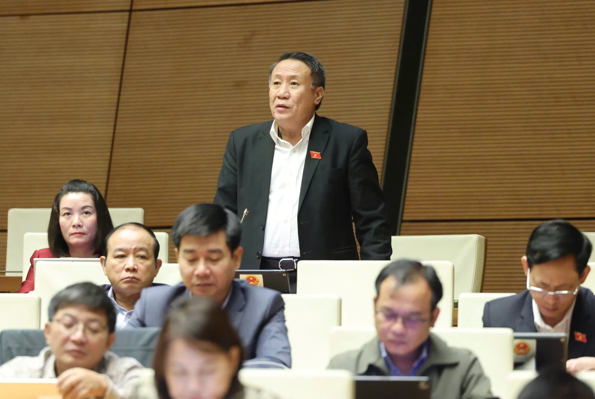 Đại biểu Hà Sỹ Đồng phát biểu tại hội trường - Ảnh TT