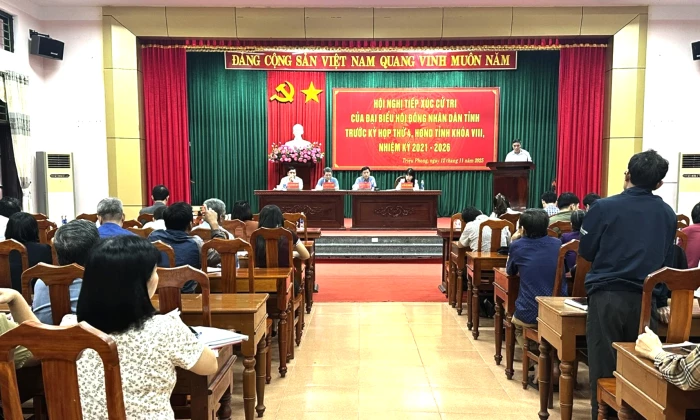 Đại biểu HĐND tỉnh tiếp xúc cử tri trước kỳ họp thứ 4