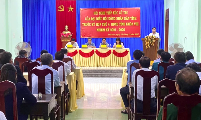 Đại biểu HĐND tỉnh tiếp xúc cử tri xã Triệu Cơ