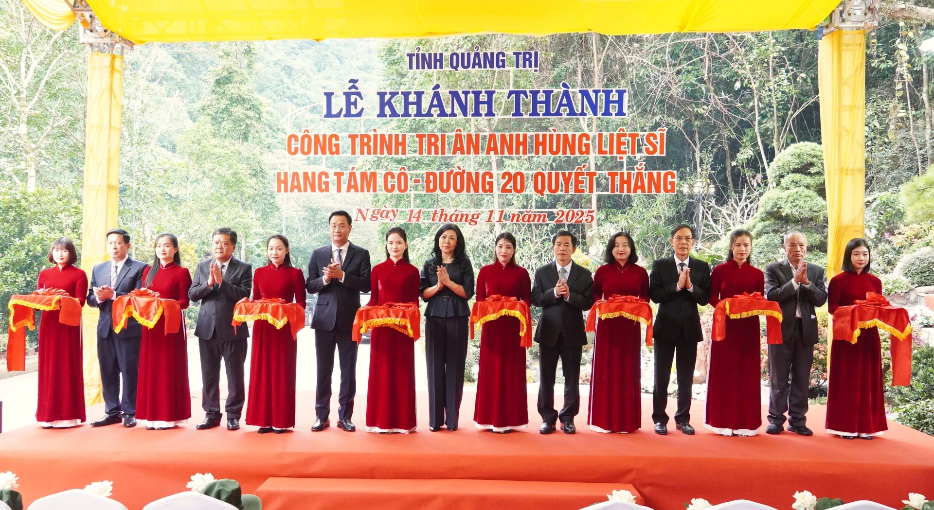 Khánh thành công trình tôn tạo Di tích quốc gia đặc biệt hang Tám Cô-Đường 20 Quyết Thắng