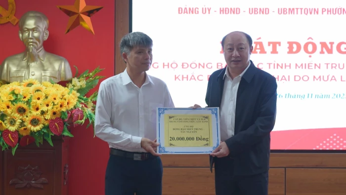 Phường Đồng Hới: Phát động ủng hộ đồng bào miền Trung, Tây Nguyên bị thiệt hại do mưa lũ