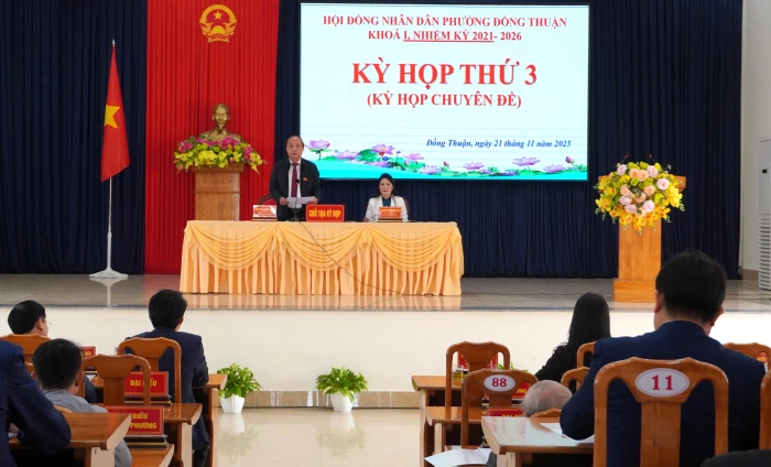 HĐND phường Đồng Thuận: Bầu bổ sung Ủy viên UBND phường nhiệm kỳ 2021-2026