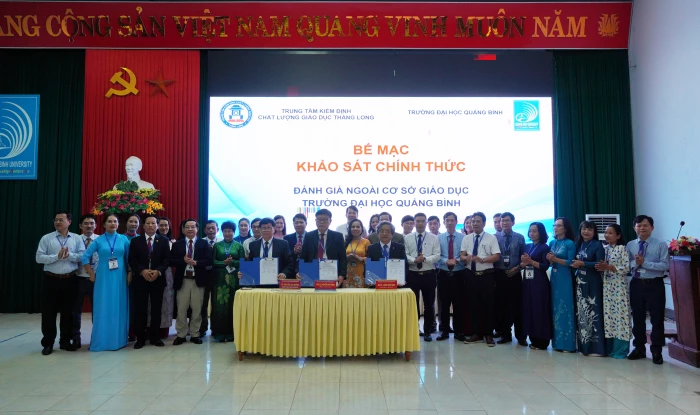 Trường đại học Quảng Bình: Bế mạc khảo sát chính thức đánh giá ngoài cơ sở giáo dục