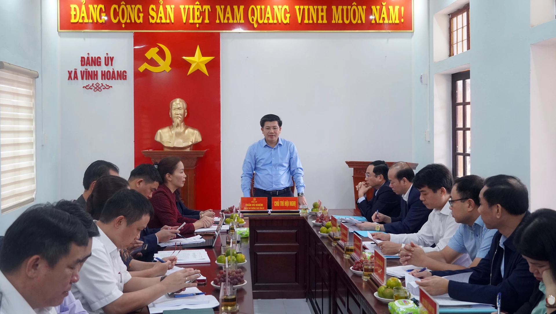 Toàn cảnh buổi làm việc - Ảnh: N.M