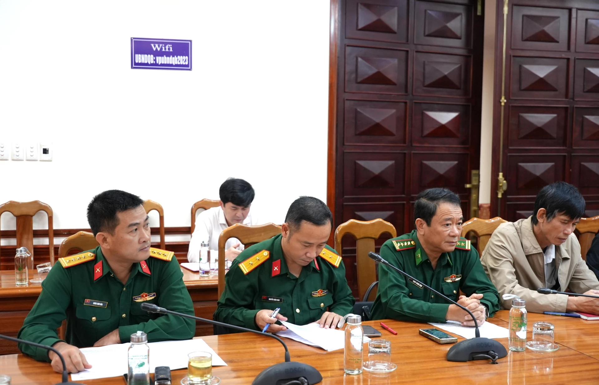 Các đại biểu dự cuộc họp tại điểm cầu Quảng Trị - Ảnh: Trung Đức