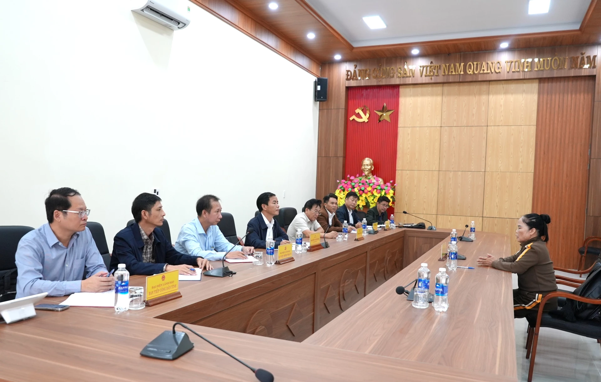 Quang cảnh phiên tiếp dân của đồng chí Bí thư Tỉnh ủy Nguyễn Văn Phương - Ảnh: Trung Đức