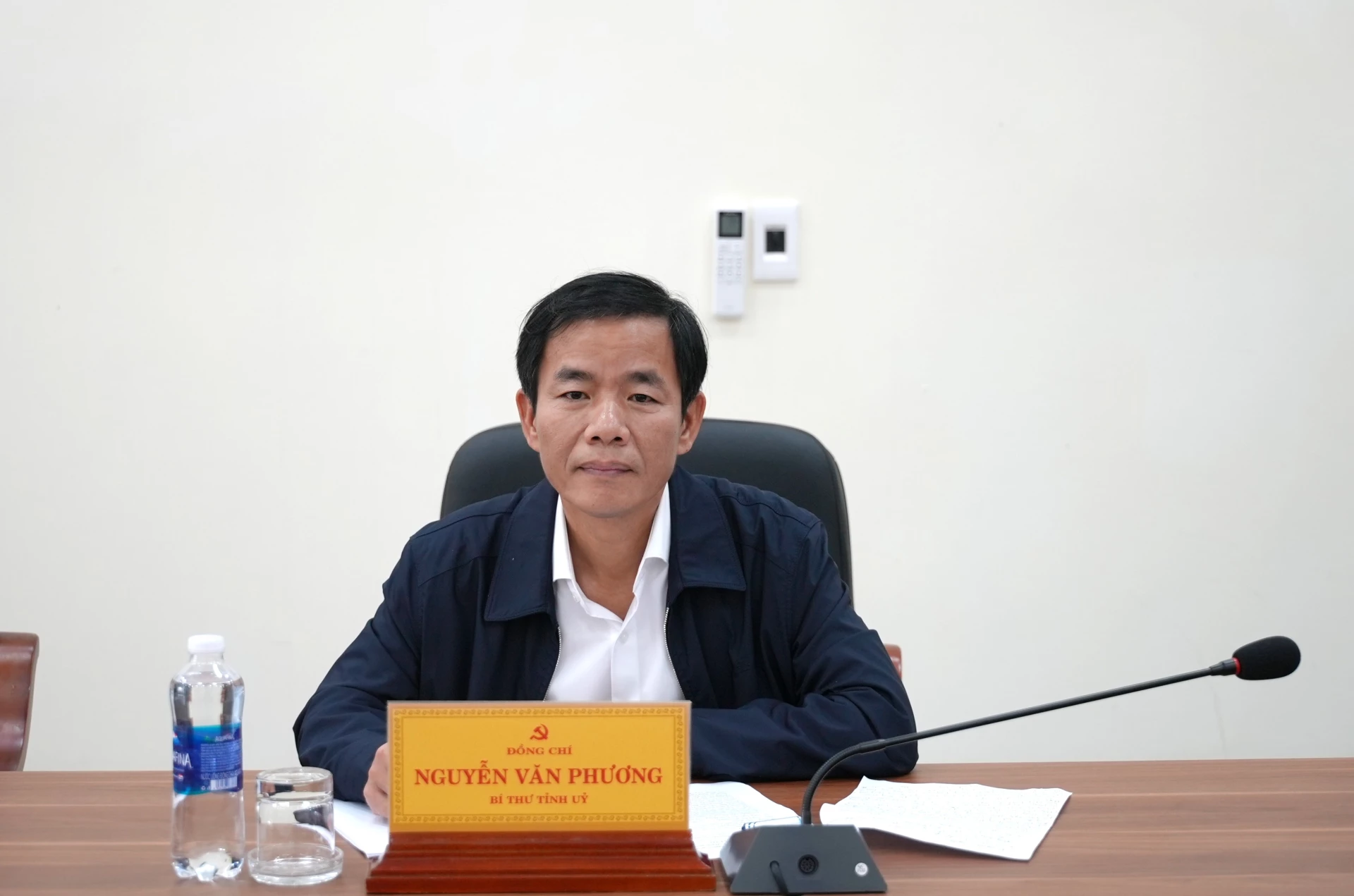 Đồng chí Bí thư Tỉnh ủy Nguyễn Văn Phương chủ trì phiên tiếp công dân - Ảnh: Trung Đức