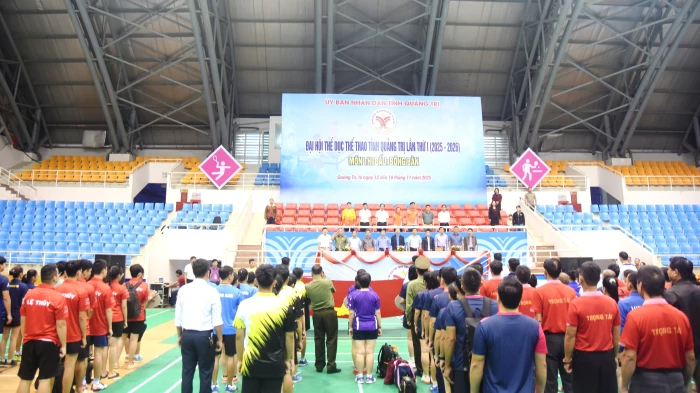 Khai mạc Giải bóng bàn Đại hội Thể dục thể thao tỉnh Quảng Trị lần thứ I