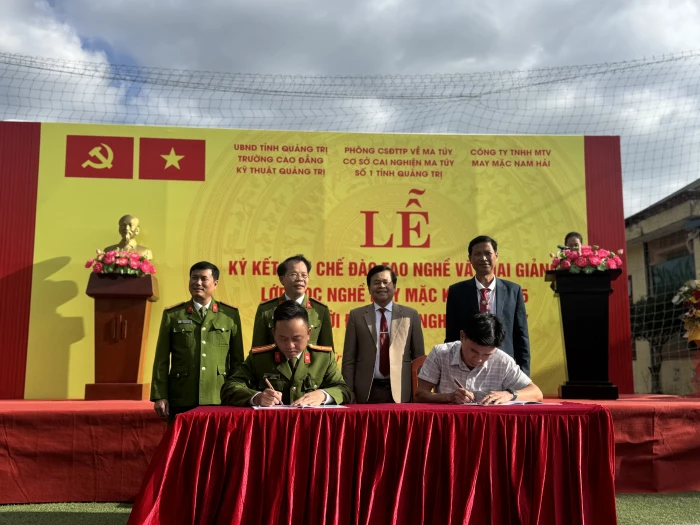 Đào tạo nghề may cho 35 học viên cai nghiện ma túy