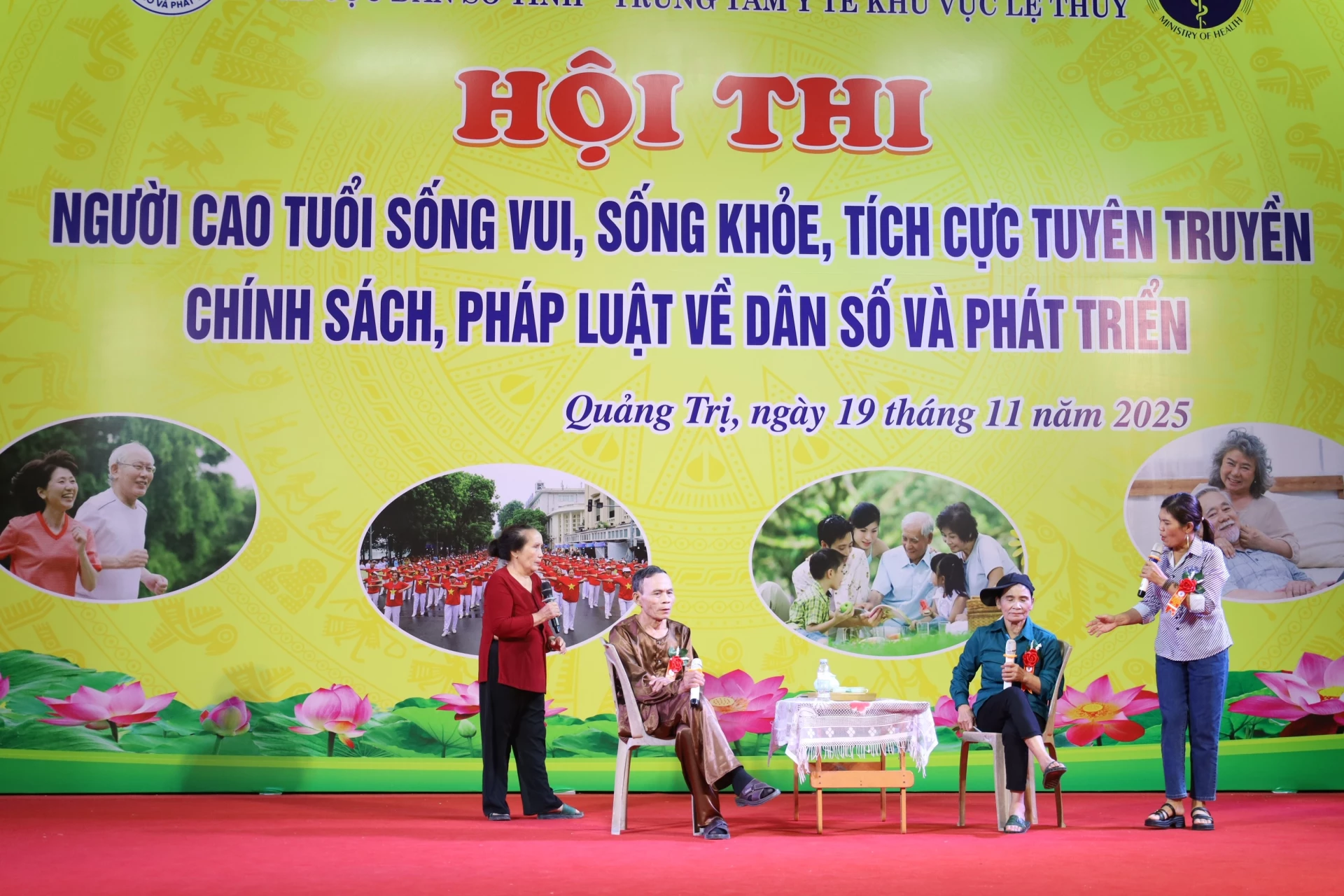 Phần thi tài năng của đội Phong Thủy. Ảnh: Quang Ngọc