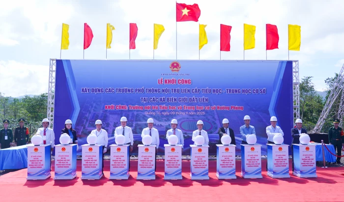 Quảng Trị khởi công xây dựng Trường nội trú Tiểu học và THCS Hướng Phùng