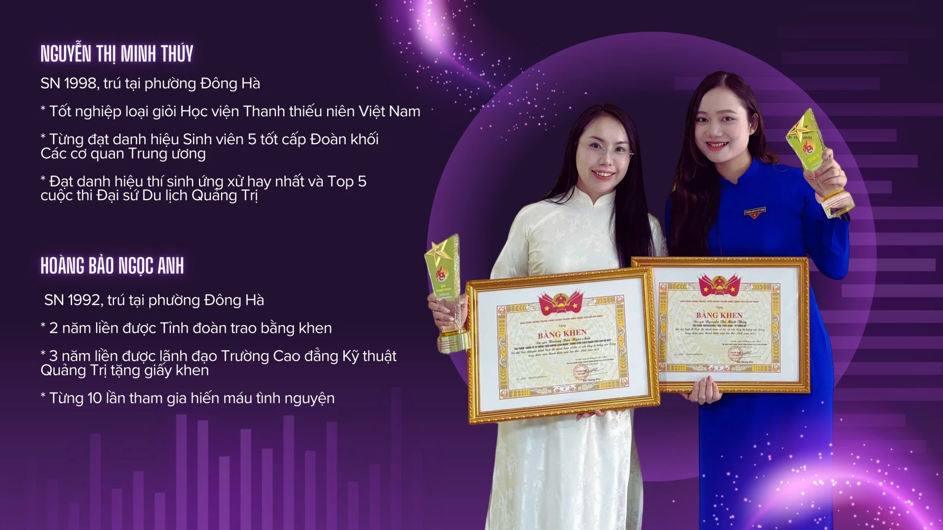 Một số thông tin về Minh Thúy và Ngọc Anh - Ảnh: Q.H