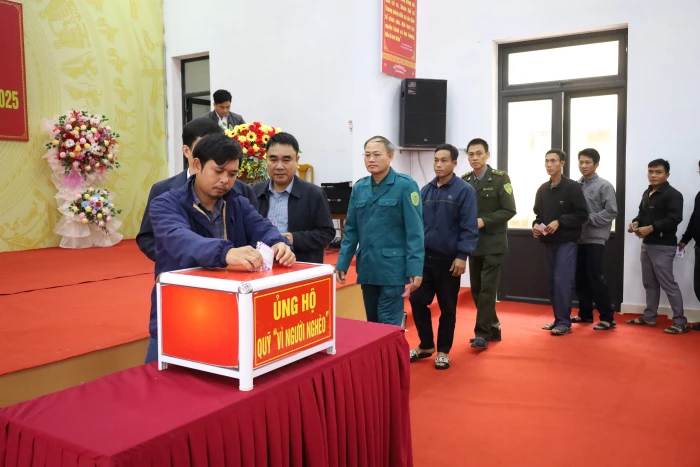 Xã Dân Hóa vận động ủng hộ gần 168 triệu đồng hỗ trợ người nghèo