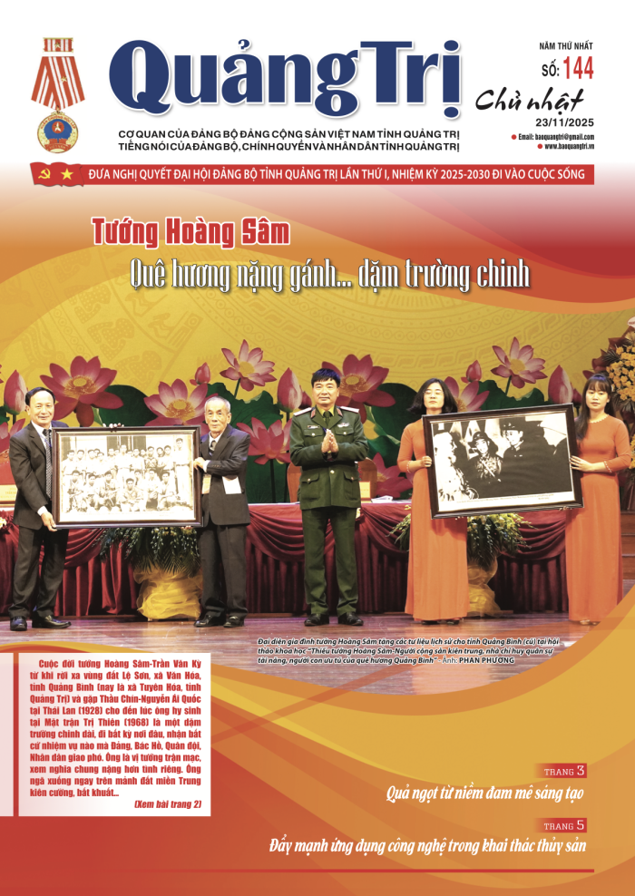 Báo Quảng Trị số 144 - Ngày 23-11-2025