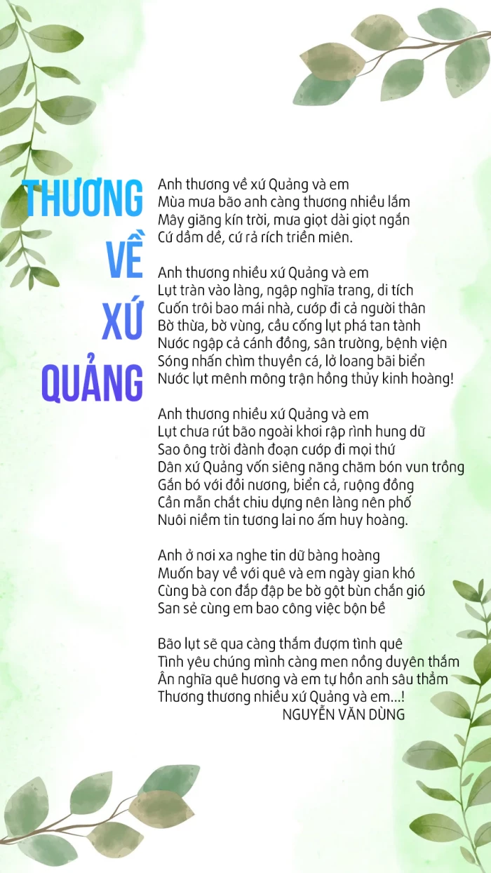 Thương về xứ Quảng