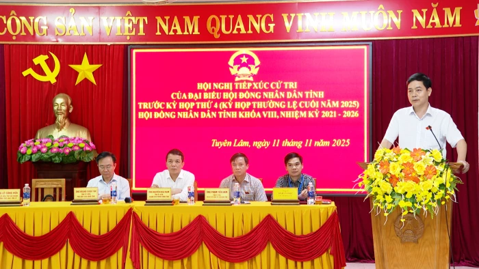 Đại biểu HĐND tỉnh tiếp xúc cử tri tại xã Tuyên Lâm