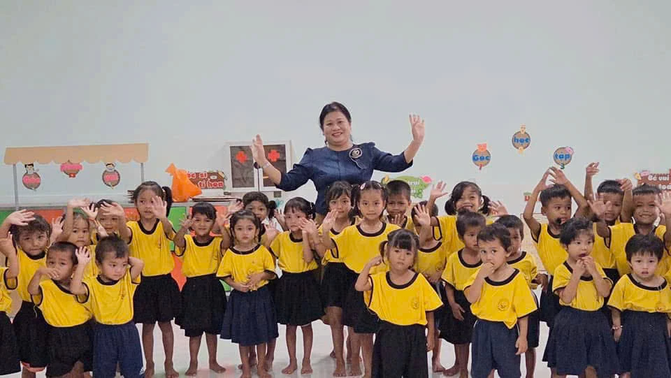 Với nhiều cách làm sáng tạo, linh hoạt, Trường mầm non Xy trở thành điểm sáng của giáo dục vùng cao - Ảnh: N.V