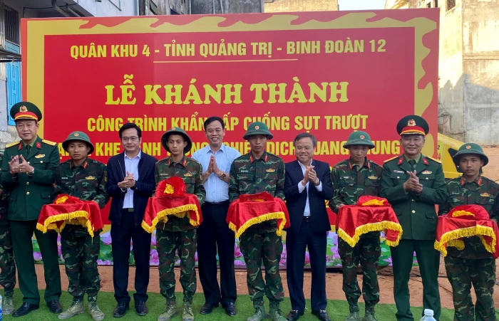 Khánh thành công trình khẩn cấp tại xã Khe Sanh trong 'Chiến dịch Quang Trung'