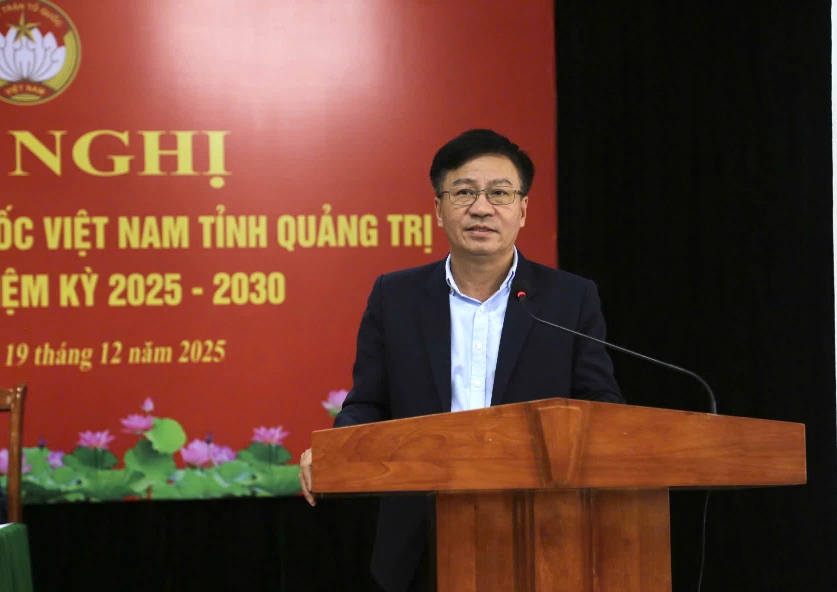 Đồng chí Đào Mạnh Hùng - Ủy viên Ban Thường vụ Tỉnh ủy, Phó Chủ tịch Thường trực Ủy ban MTTQ Việt Nam tỉnh kết luận hội nghị - Ảnh: NL