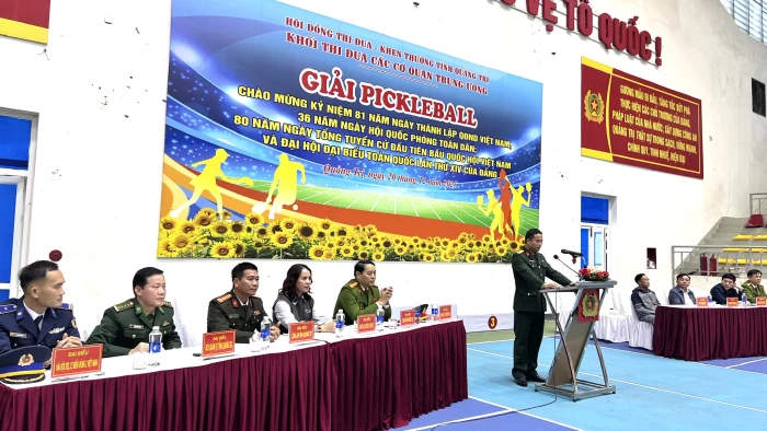 Khai mạc giải Pickleball Khối thi đua các cơ quan Trung ương đóng trên địa bàn tỉnh Quảng Trị năm 2025