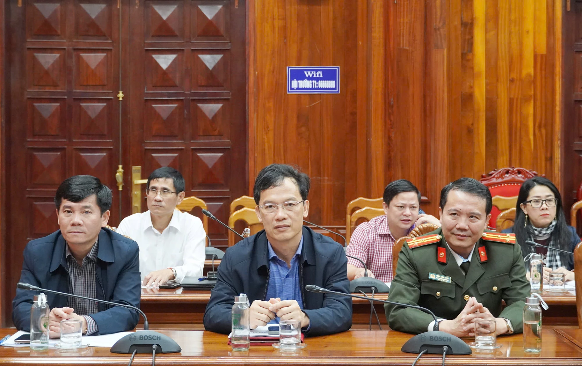 Đại biểu dự hội nghị tại điểm cầu Quảng Trị - Ảnh: H.N