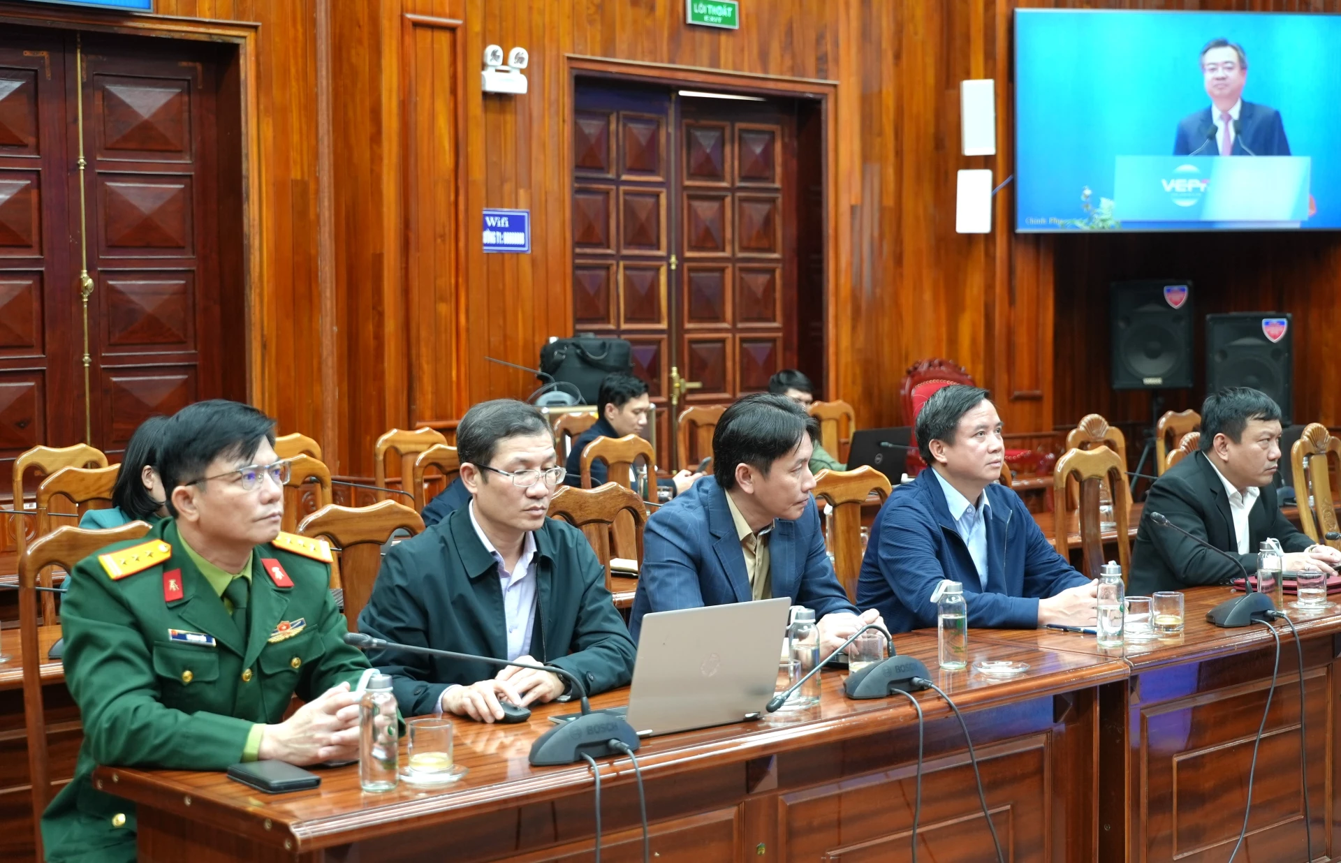 Các đại biểu dự diễn đàn tại điểm cầu tỉnh Quảng Trị - Ảnh: Trung Đức