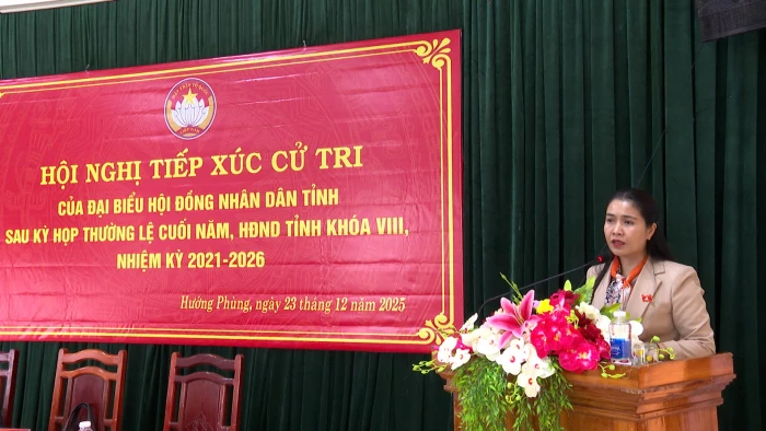 Đại biểu HĐND tỉnh tiếp xúc cử tri tại xã Hướng Phùng và xã Khe Sanh