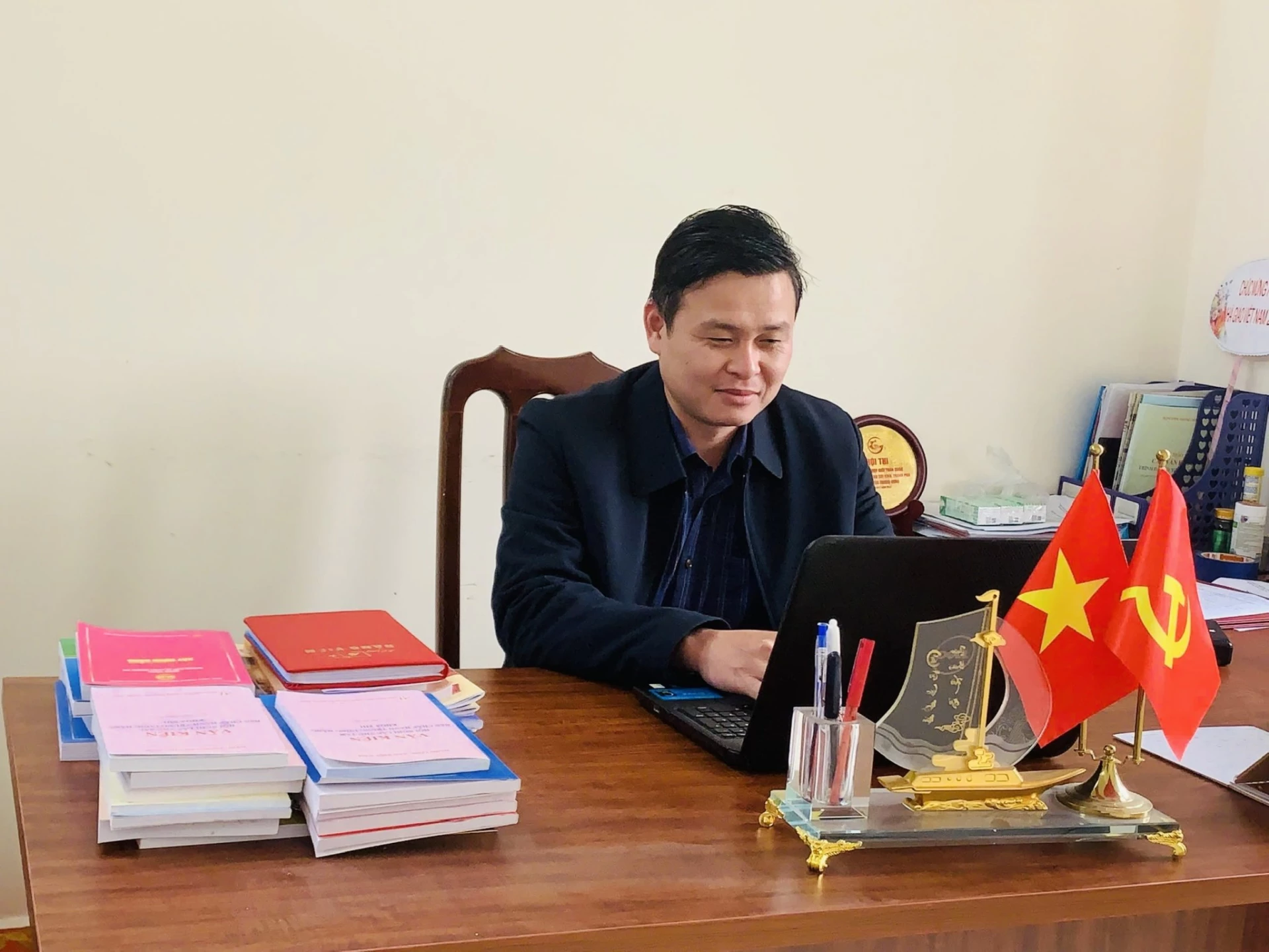 Anh Nguyễn Văn Giang hiện là giảng viên Khoa Xây dựng Đảng, Trường Chính trị Lê Duẩn - Ảnh: D.H